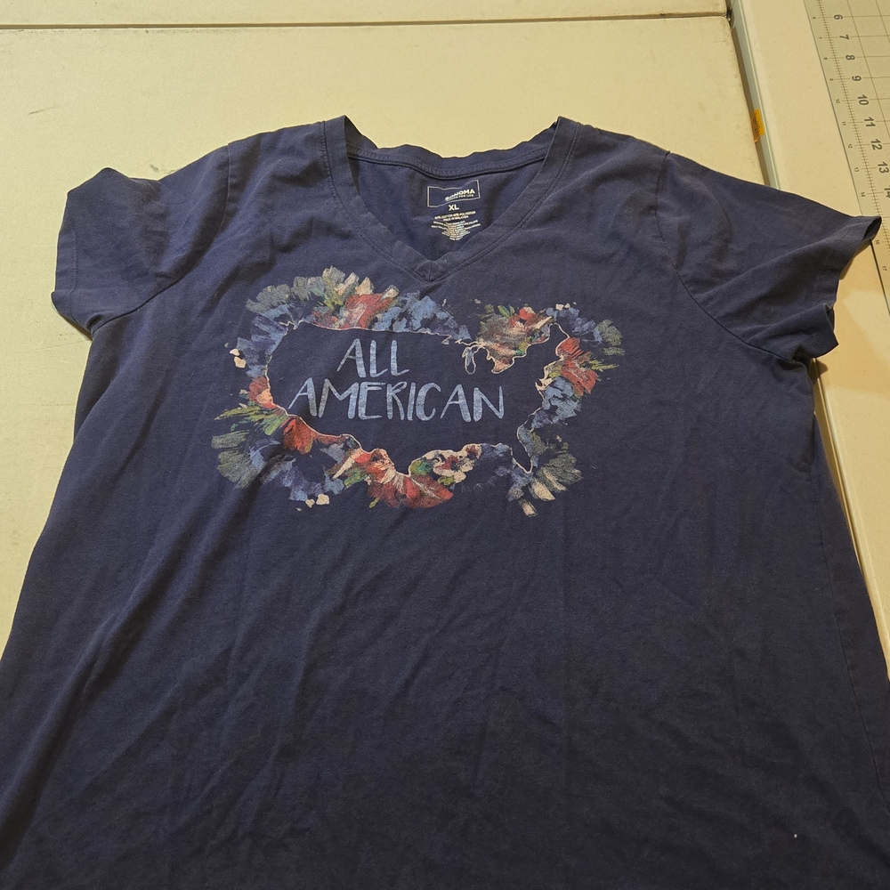 Sonoma Blue 'All American' Short Sleeve Tee